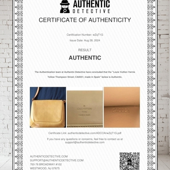 Louis Vuitton Yellow Vernis Patent Leather Bag - Picture 9 of 17